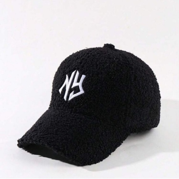 ✨NEW✨ (2) Brown & Black NY Sherpa sheep wool trucker hat Caps - Picture 9 of 10